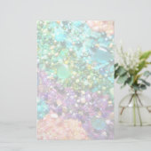 Collectie van kleurrijke kralen briefpapier (Staand voorkant)