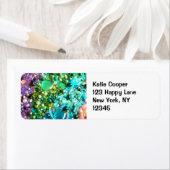 Collectie van kleurrijke kralen etiket (Insitu)