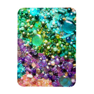 Collectie van kleurrijke kralen magneet