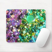 Collectie van kleurrijke kralen muismat (Met muis)