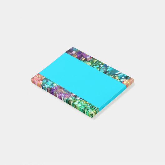 Collectie van kleurrijke kralen post-it® notes (Schuin)