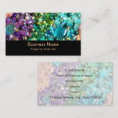 Collectie van kleurrijke kralen visitekaartje (Voorkant / Achterkant)