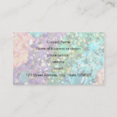 Collectie van kleurrijke kralen visitekaartje (Achterkant)