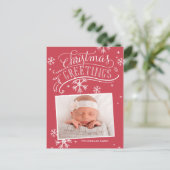 Collectie van koudplankjes feestdagenkaart (Staand voorkant)