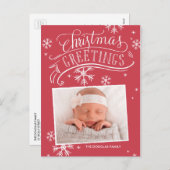 Collectie van koudplankjes feestdagenkaart (Voorkant / Achterkant)