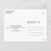 Collectie van koudplankjes feestdagenkaart (Achterkant)