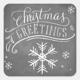 Collectie van koudplankjes vierkante sticker