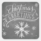 Collectie van koudplankjes vierkante sticker (Voorkant)