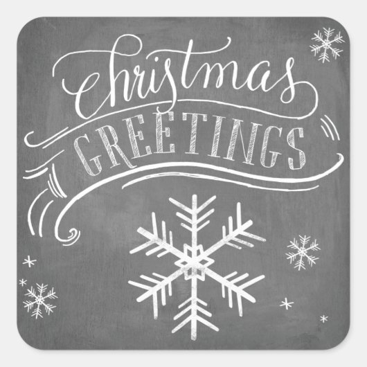 Collectie van koudplankjes vierkante sticker (Voorkant)