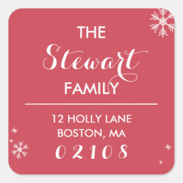 Collectie van koudplankjes vierkante sticker