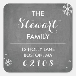 Collectie van koudplankjes vierkante sticker