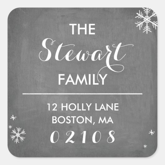 Collectie van koudplankjes vierkante sticker (Voorkant)