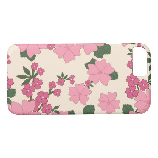 Collectie van lente-Floral Case-Mate iPhone Case (Achterkant (Horizontaal))