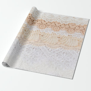 Collectie van naadloze ornamentale florelaas cadeaupapier