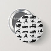 Collectie van oude en klassieke auto's ronde button 5,7 cm (Voorkant /achterkant)