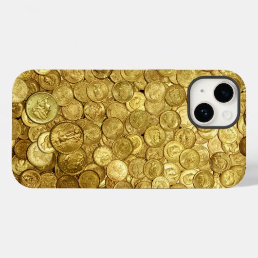 Collectie van oude goudmunten Case-Mate iPhone case (Achterkant (horizontaal))