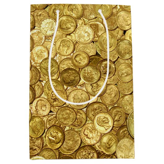 Collectie van oude goudmunten medium cadeauzakje (Voorkant)
