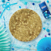 Collectie van oude goudmunten papieren bordje (Feest)