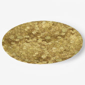 Collectie van oude goudmunten papieren bordje (Gekanteld)