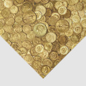 Collectie van oude goudmunten tissuepapier (Detail)