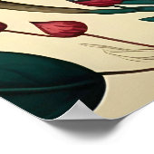 Collectie van paddenstoelen Planten Poster (Hoek)