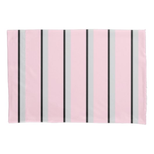 Collectie van Parijs, zwart, roze, afdrukken Kussensloop (Voorkant)