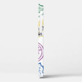 Collectie van paspoortzegels, geïsoleerd op wit. V Case-Mate iPhone Case (Achterkant / Links)