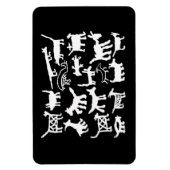 collectie van petroglyph, honden en coyotes magneet (Verticaal)