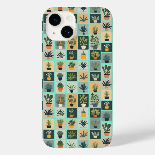 Collectie van planten Case-Mate iPhone case (Achterkant)
