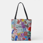 collectie van postzegel tote bag (Achterkant)