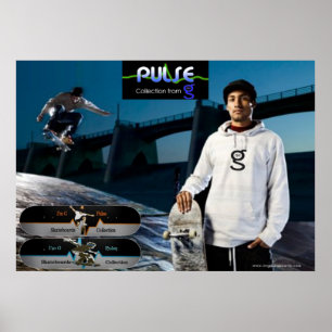 Collectie van puls - Poster van skateboard