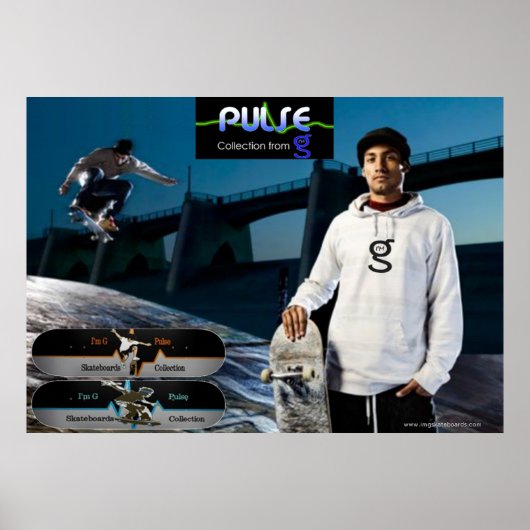 Collectie van puls - Poster van skateboard (Voorkant)