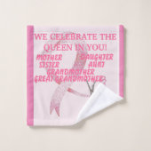 Collectie van Roze prinses - Bad Handdoek (Wasdoekje)