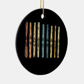 Collectie van skischoenen keramisch ornament (Rechts)