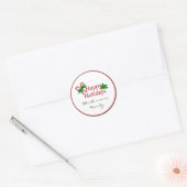 Collectie van snoepsuikerriet ronde sticker (Envelop)