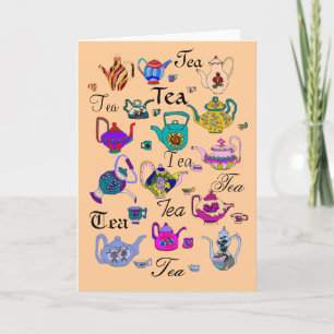 Collectie van  Teapots (blanco binnenin) Kaart