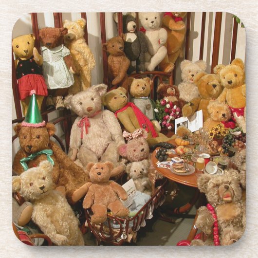 Collectie van Teddy Bears Drankjes Onderzetter (Voorkant)