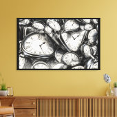 Collectie van tijd Canvas kunst aan de muur (Insitu (Woonkamer))