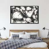 Collectie van tijd Canvas kunst aan de muur (Insitu (Slaapkamer))