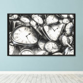 Collectie van tijd Canvas kunst aan de muur (Insitu (Houten vloer))