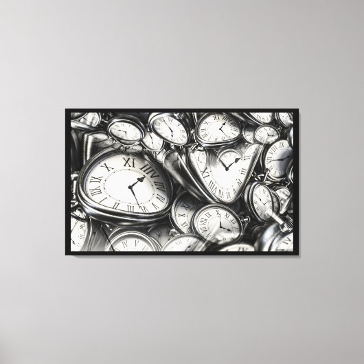 Collectie van tijd Canvas kunst aan de muur (Voorkant)