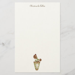 Collectie van tuinen ・ Gepotte bloemen Briefpapier