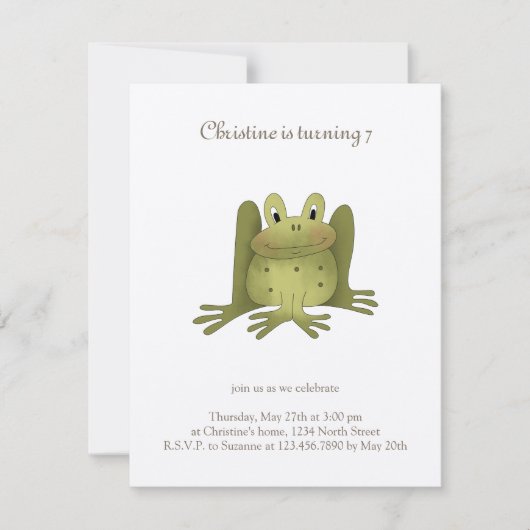 Collectie van tuinen ・ Kikker Kaart (Voorkant)