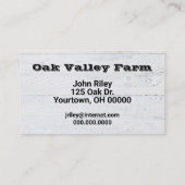 Collectie van verse paprika visitekaartje (Achterkant)