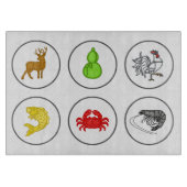 Collectie van viskrabben snijplank (Voorkant)