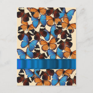 Collectie van vlinder briefkaart