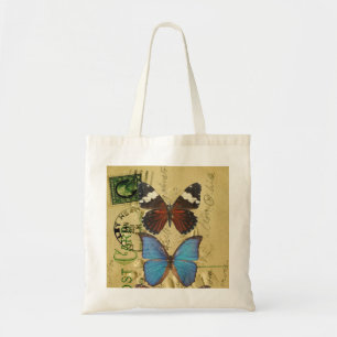 Collectie van vlinder tote bag