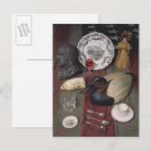 Collectie van voorwerpen, met inbegrip van een bek briefkaart (Voorkant / Achterkant)