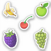 Collectie van vruchten sticker (Voorkant)
