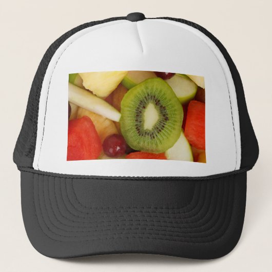 Collectie van vruchten trucker pet (Voorkant)